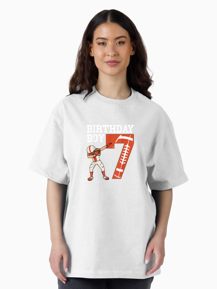 7th Football Birthday T-Shirt - Image 3