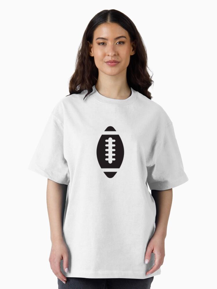 American Football Ball Black T-Shirt - Image 3