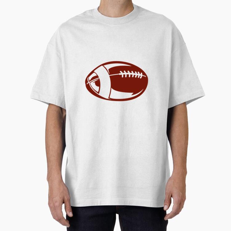 American Football Ball Game Cut Out T-Shirt