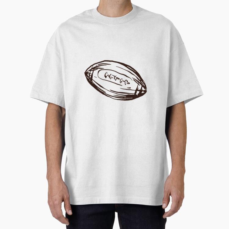 American Football Ball Hand Drawn T-Shirt