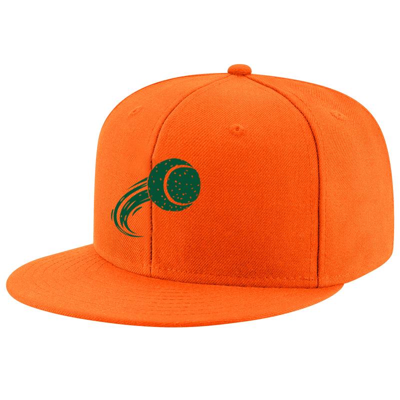 Green Tennis Ball Flying In The Air Cap